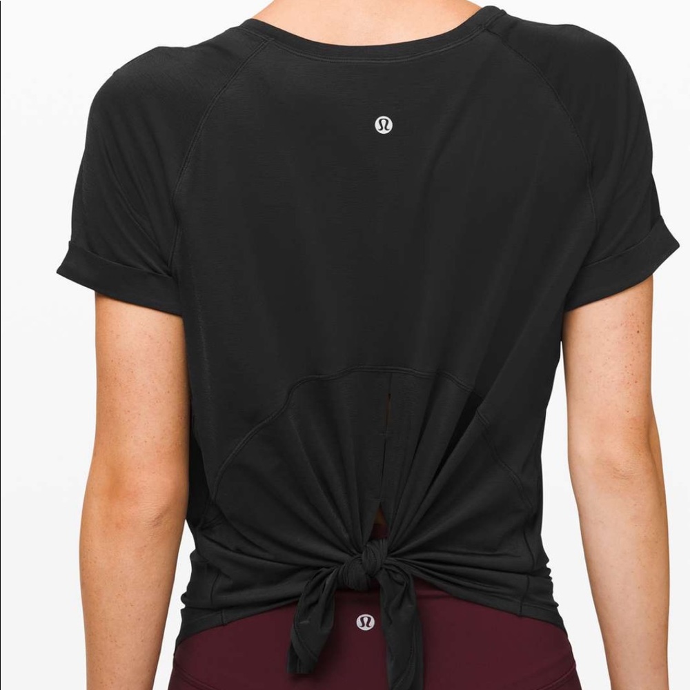 Lululemon Open Up Tie Back Tee